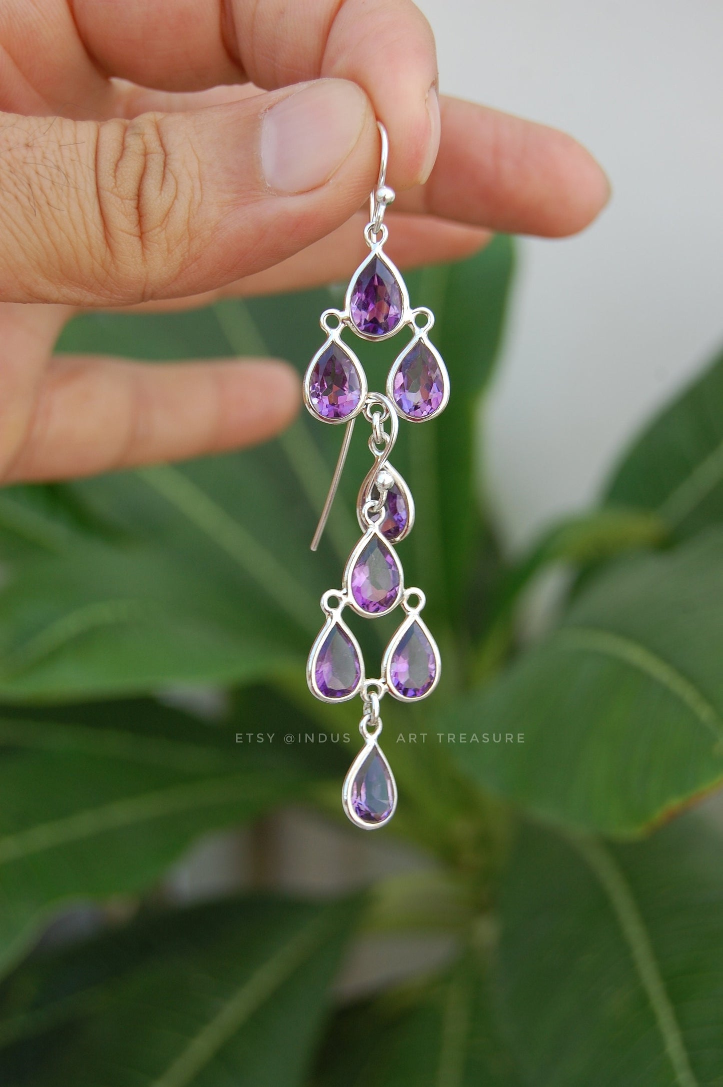 Amethyst Dangle Earrings