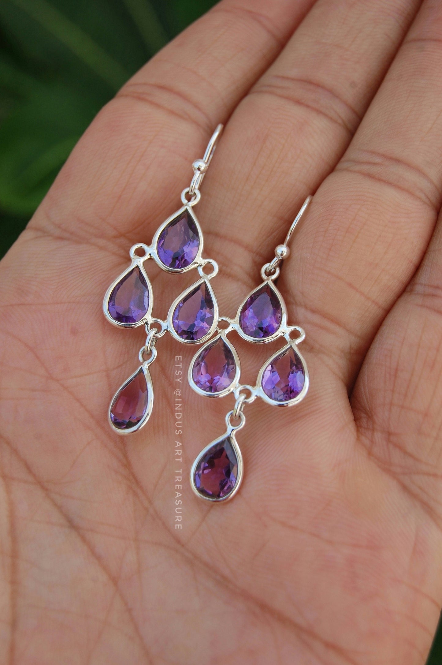 Amethyst Dangle Earrings