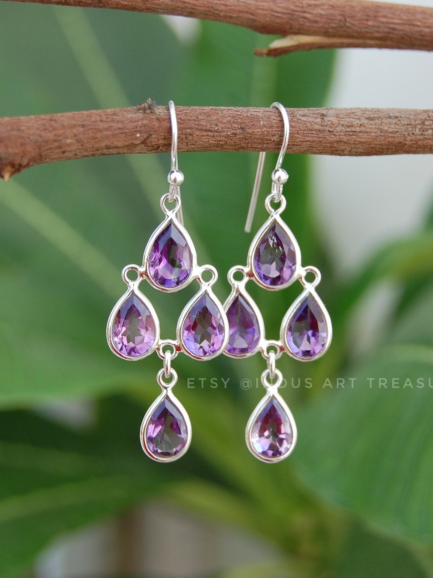 Amethyst Dangle Earrings