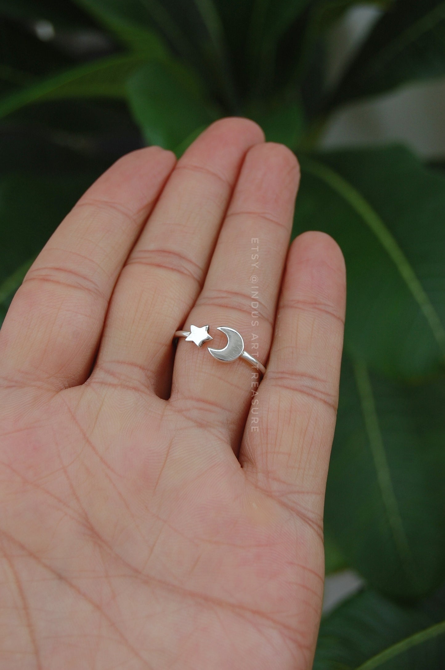 Star and Moon Ring