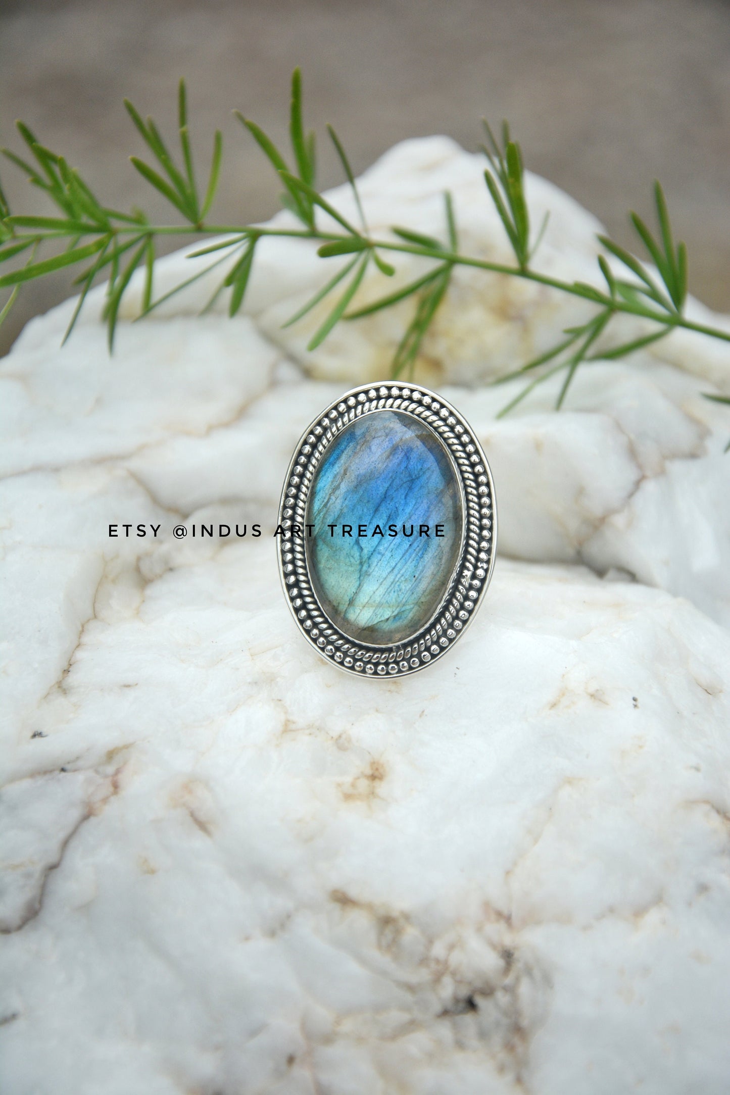 Blue Labradorite Ring