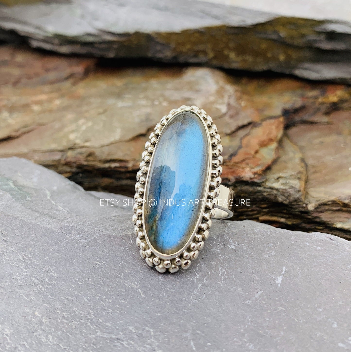 Blue Labradorite Ring