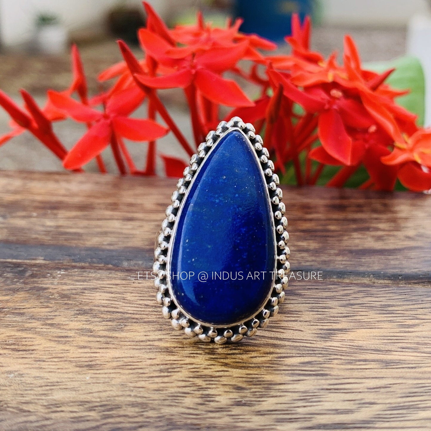 Lapis Statement Ring