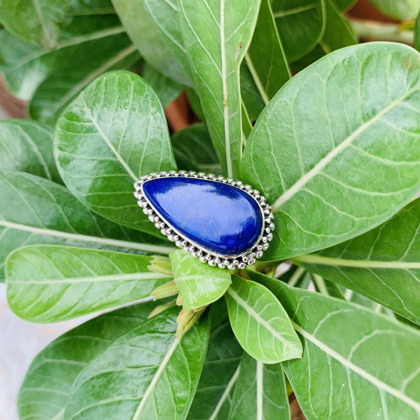 Lapis Statement Ring