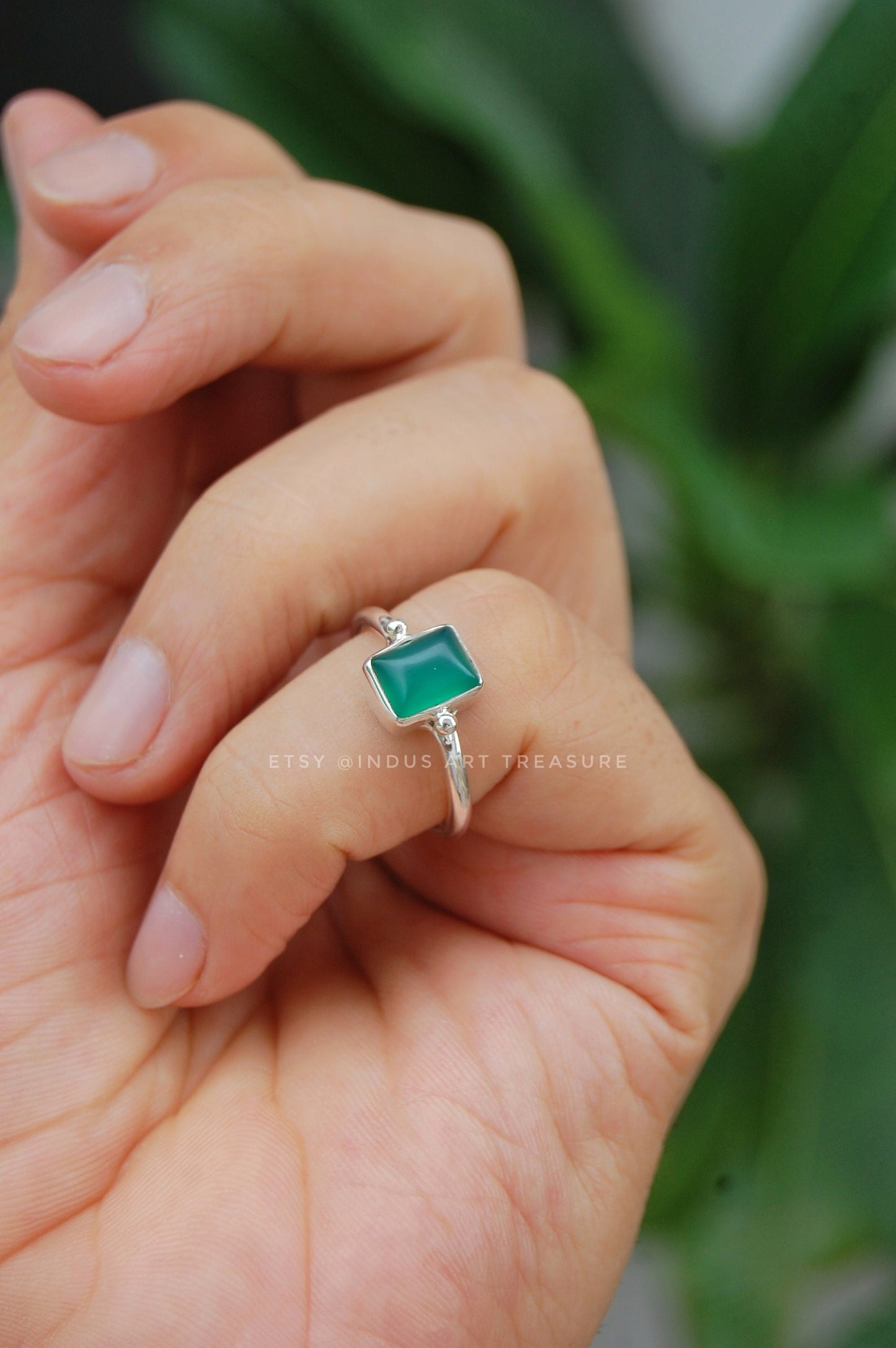 Green Onyx Ring