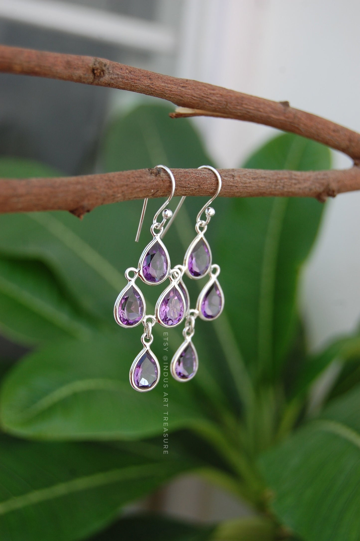 Amethyst Dangle Earrings
