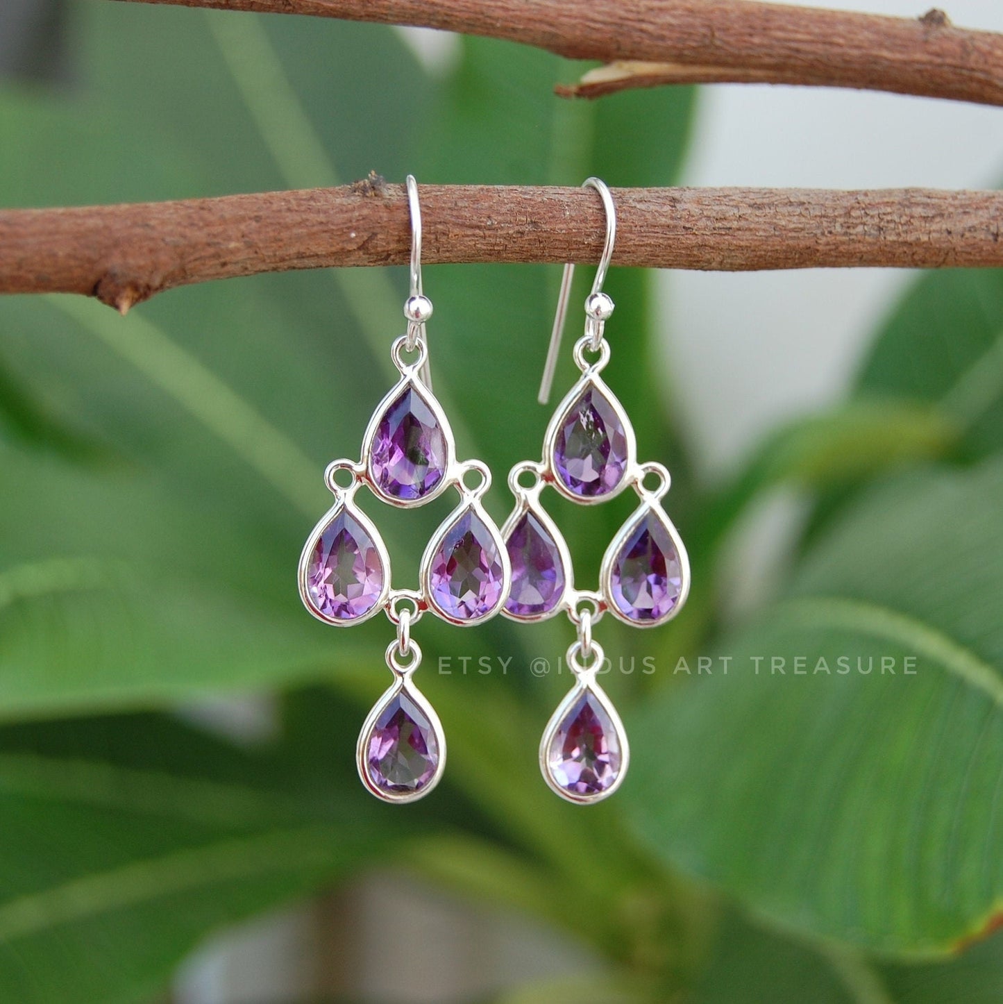 Amethyst Dangle Earrings