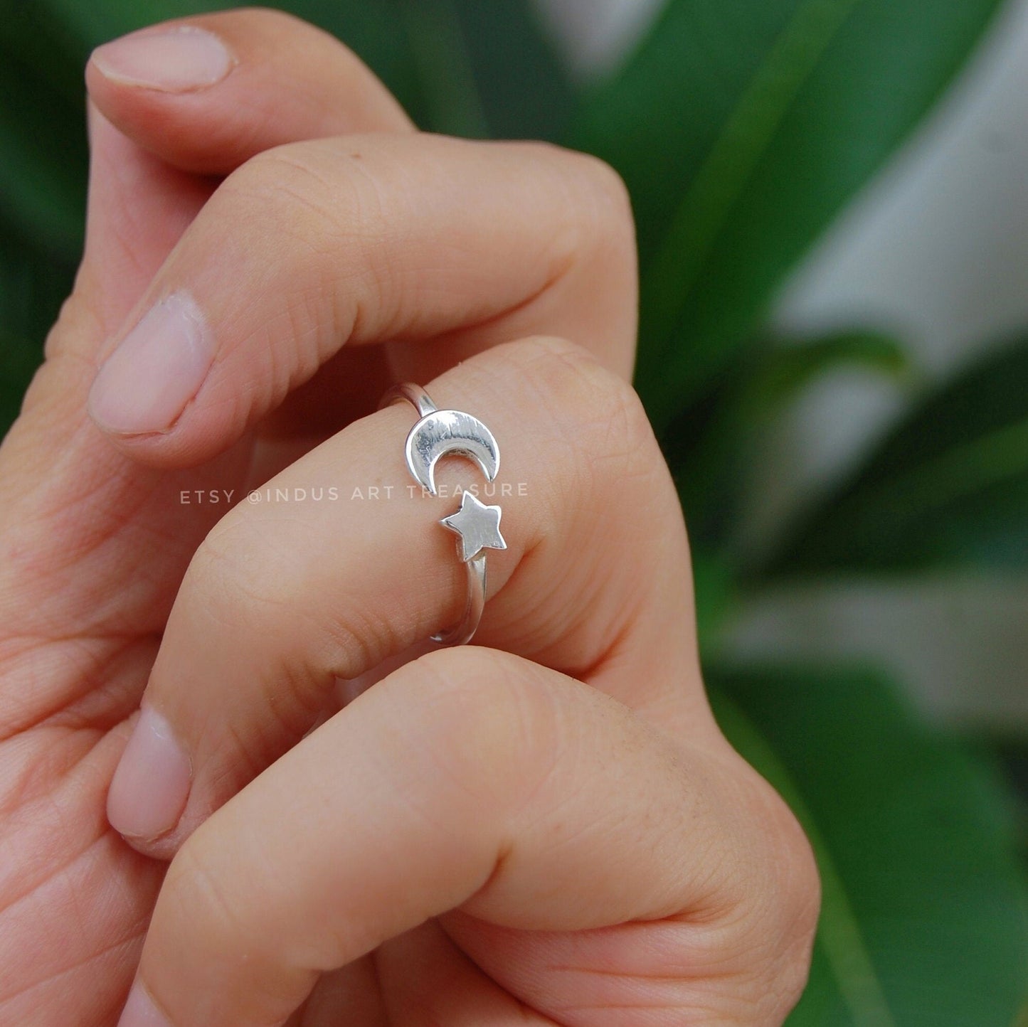 Star and Moon Ring
