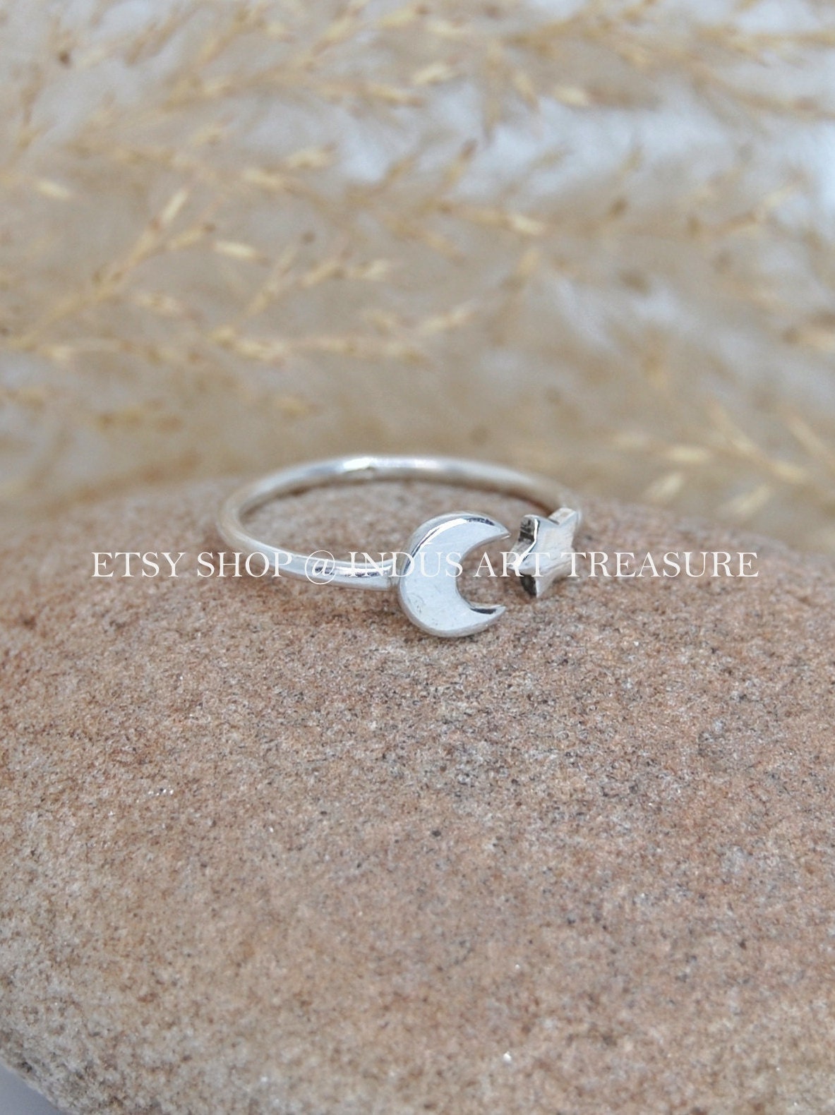 Star and Moon Ring