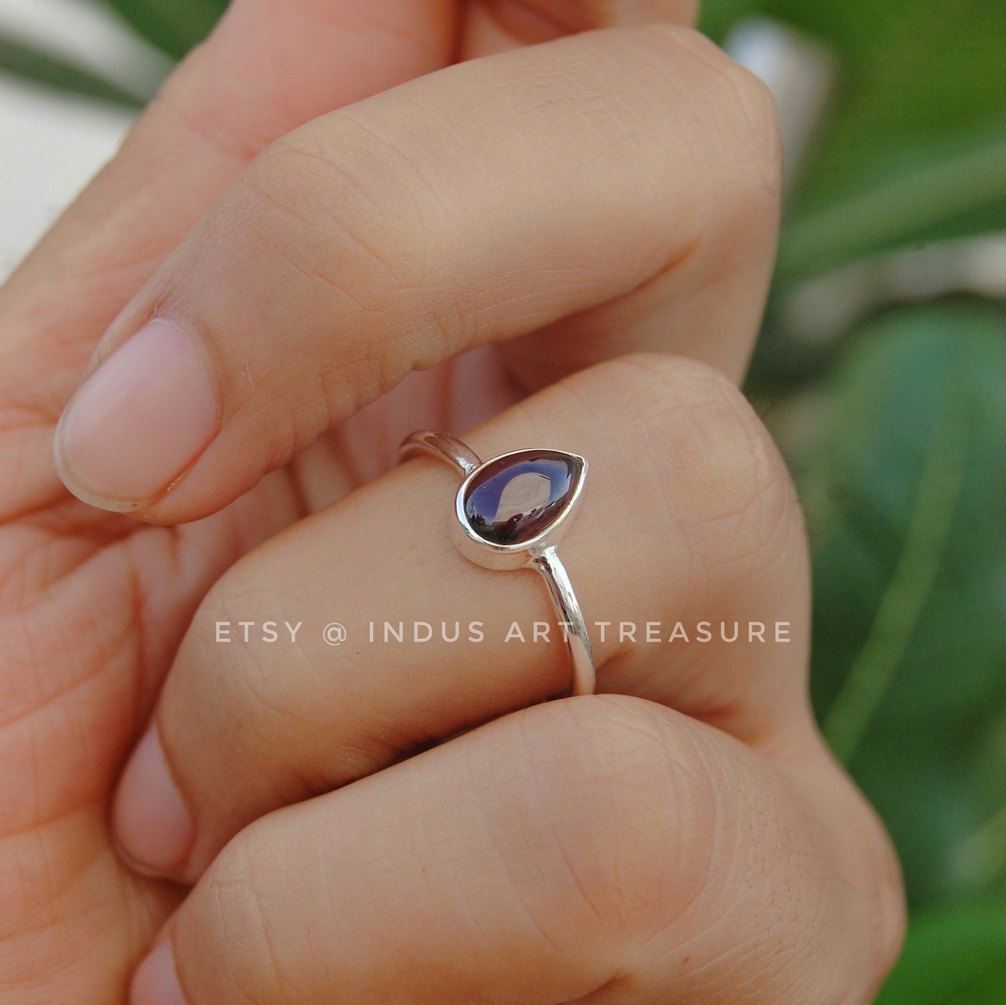 Garnet Dainty Ring
