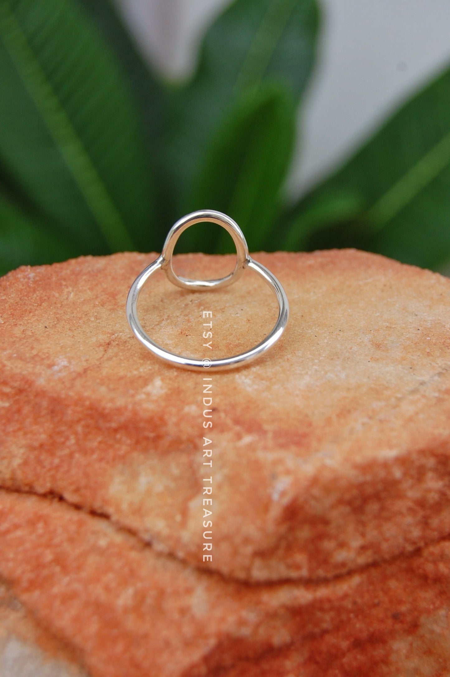 Silver Oval Blank Ring