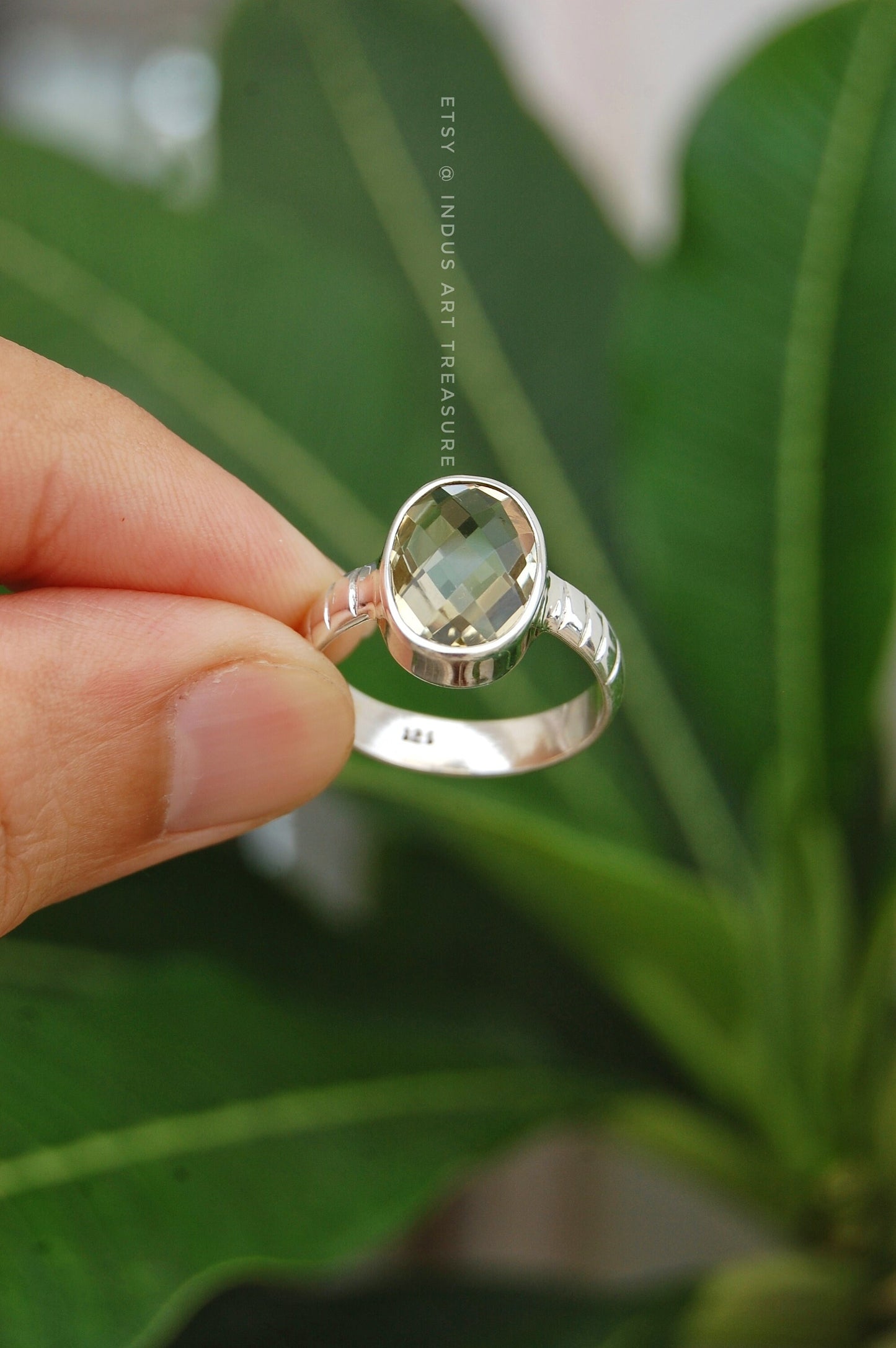 Citrine Oval Cut Ring
