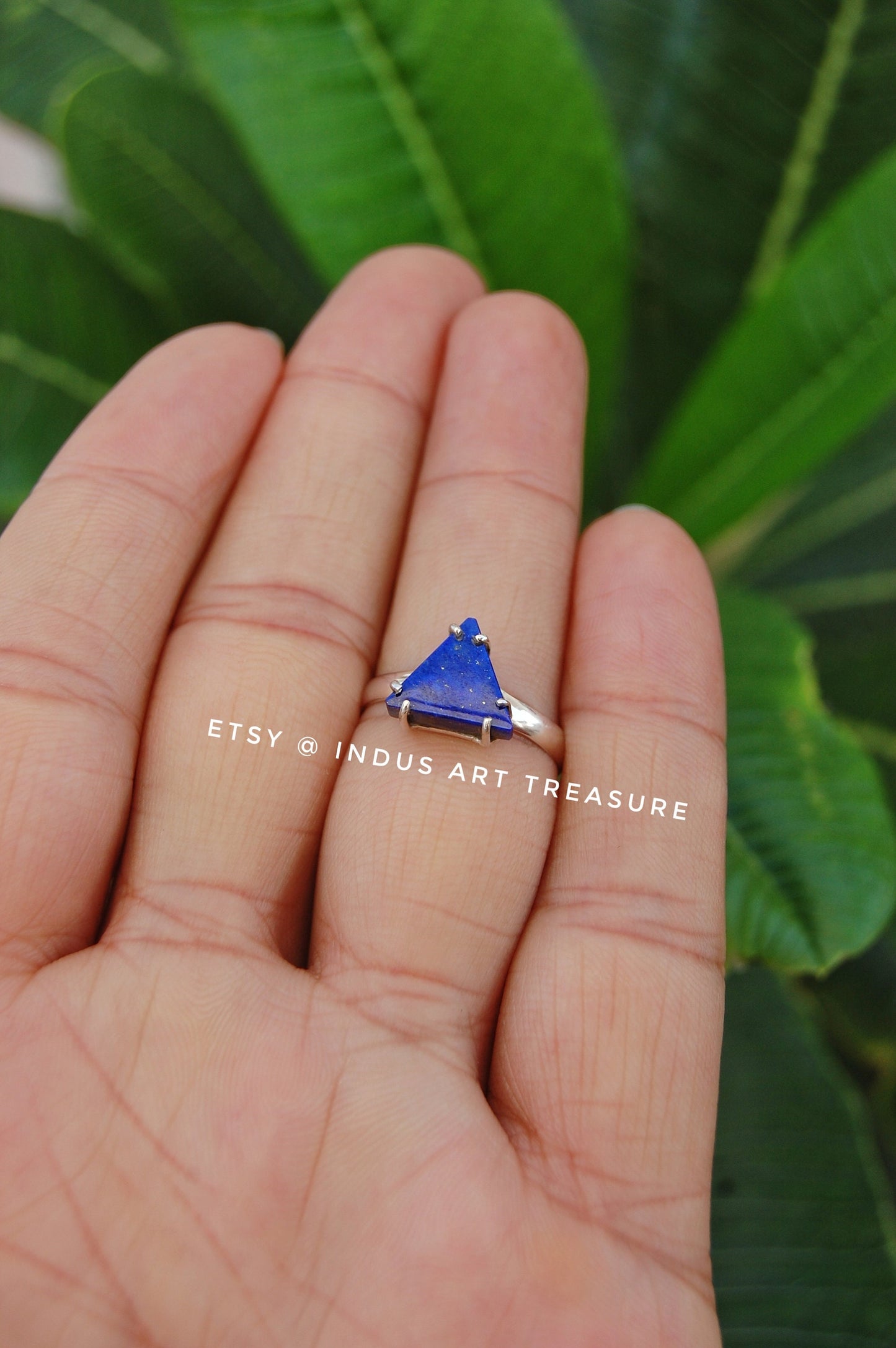 Pretty Lapis Lazuli Trillian Ring