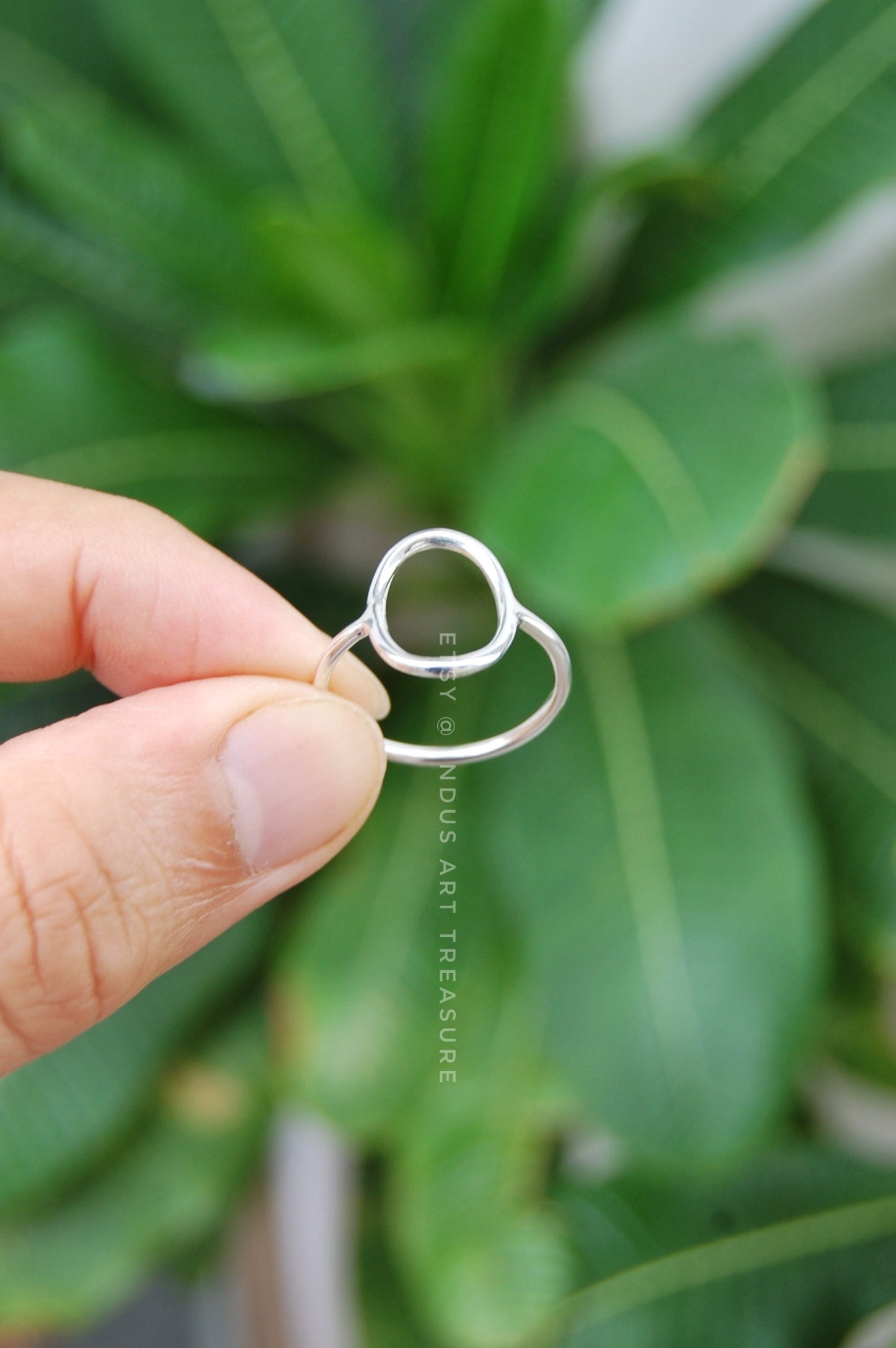 Silver Oval Blank Ring