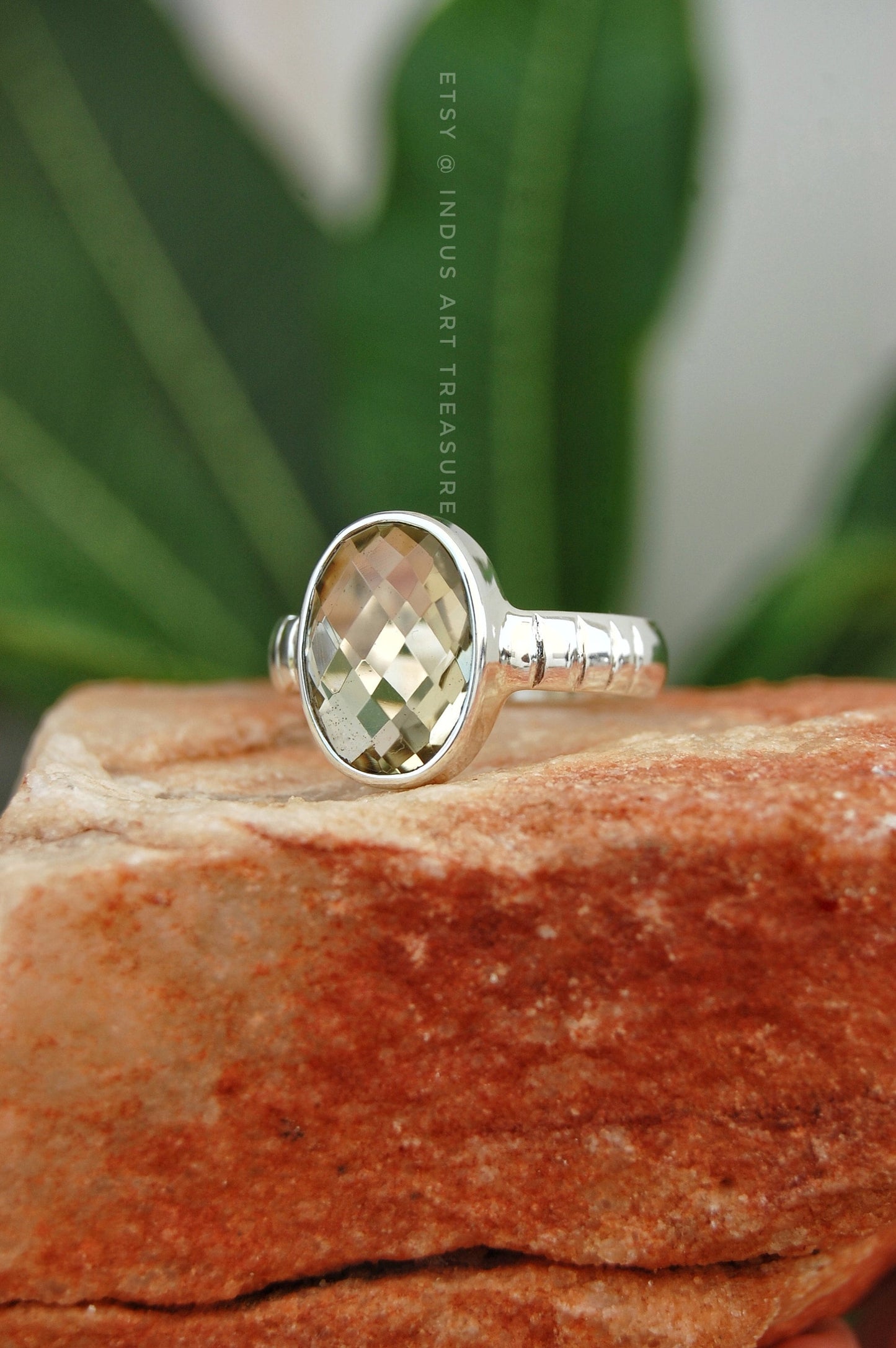Citrine Oval Cut Ring