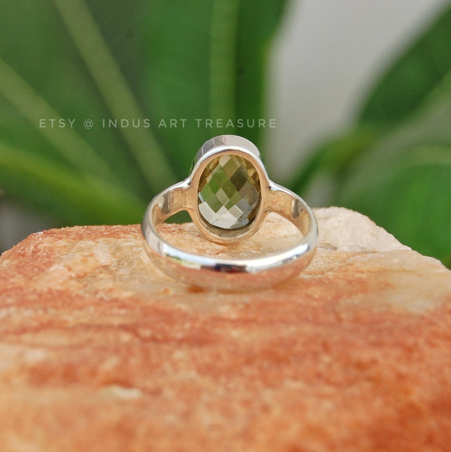 Citrine Oval Cut Ring