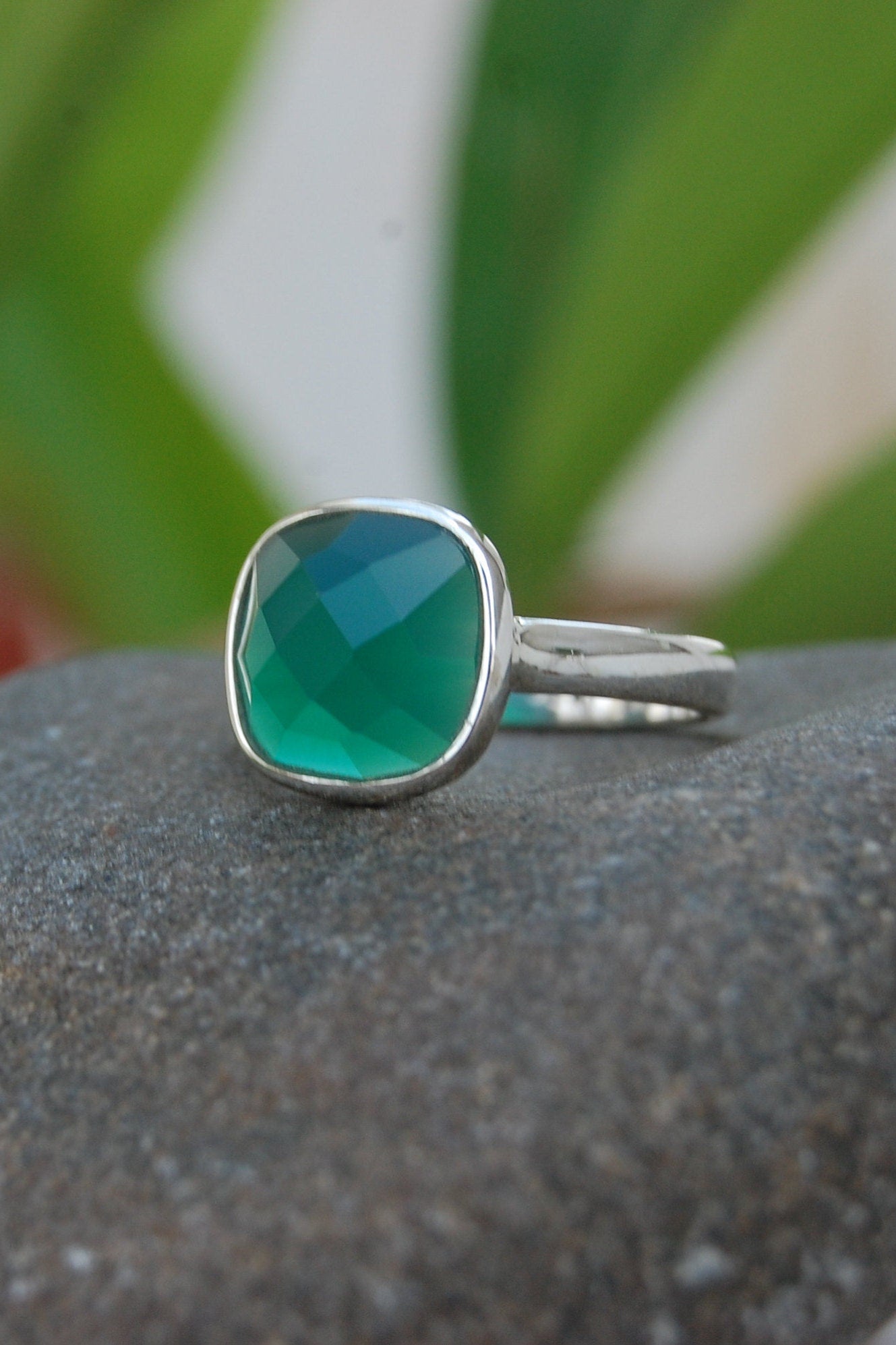 Green Onyx Ring