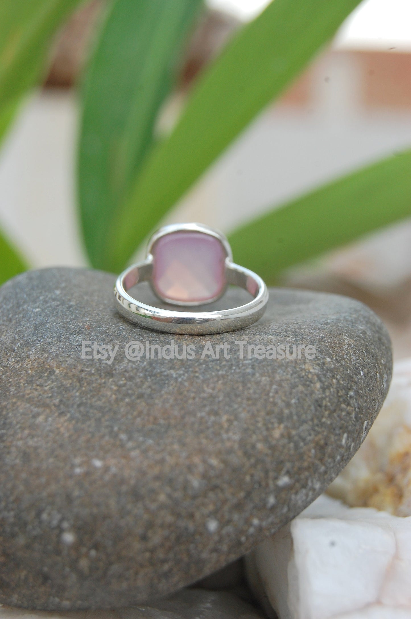 Rose Quartz Dainty Ring