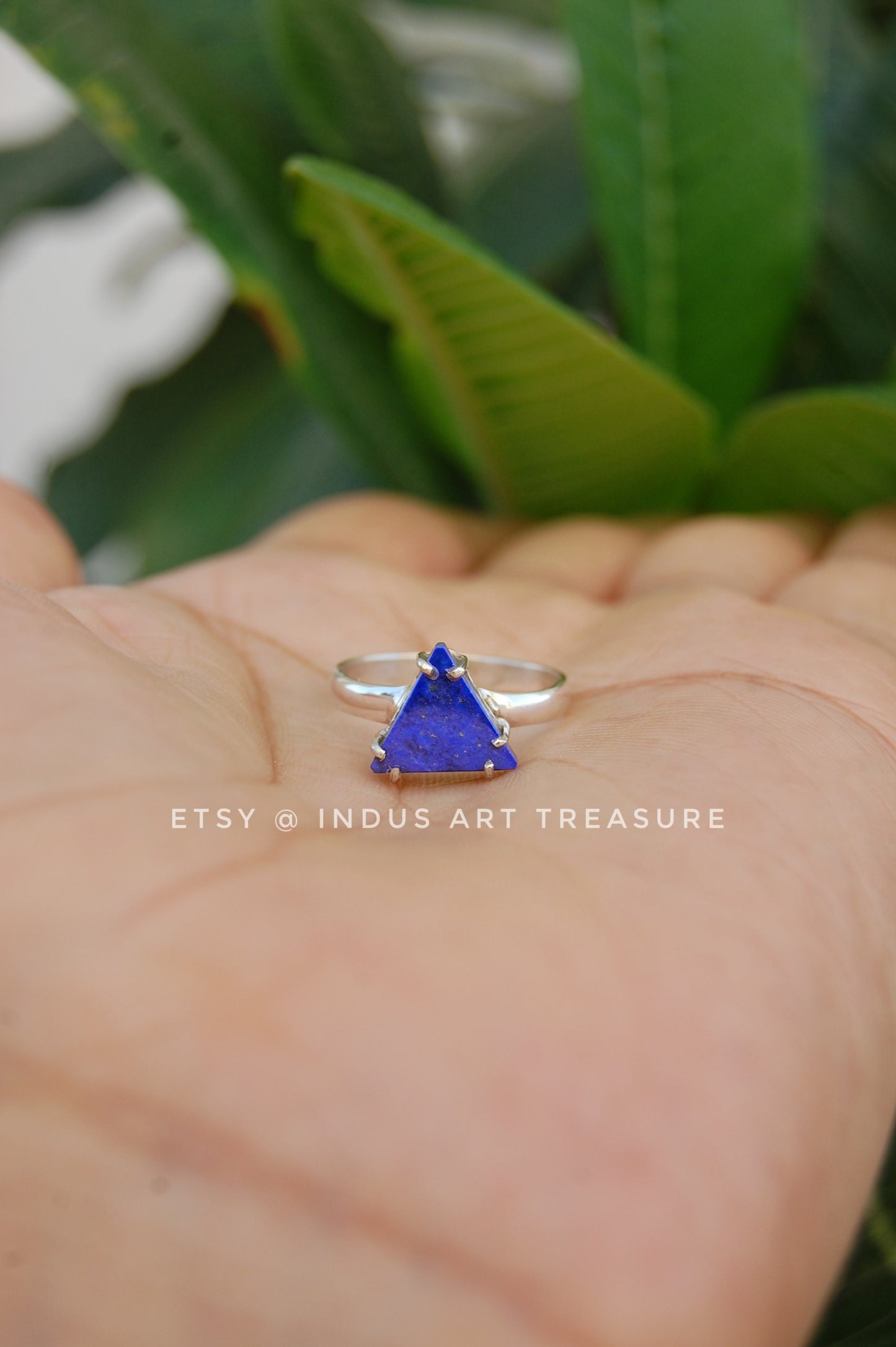 Pretty Lapis Lazuli Trillian Ring