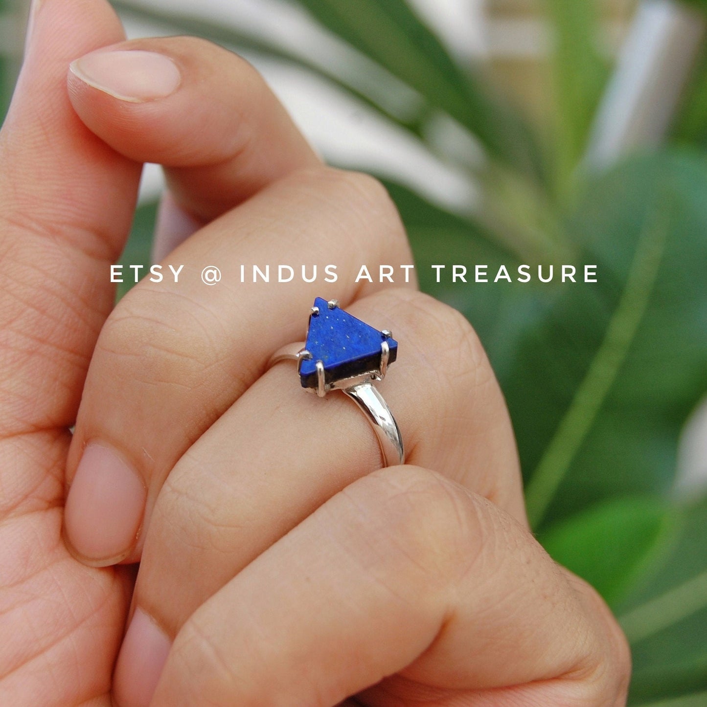 Pretty Lapis Lazuli Trillian Ring