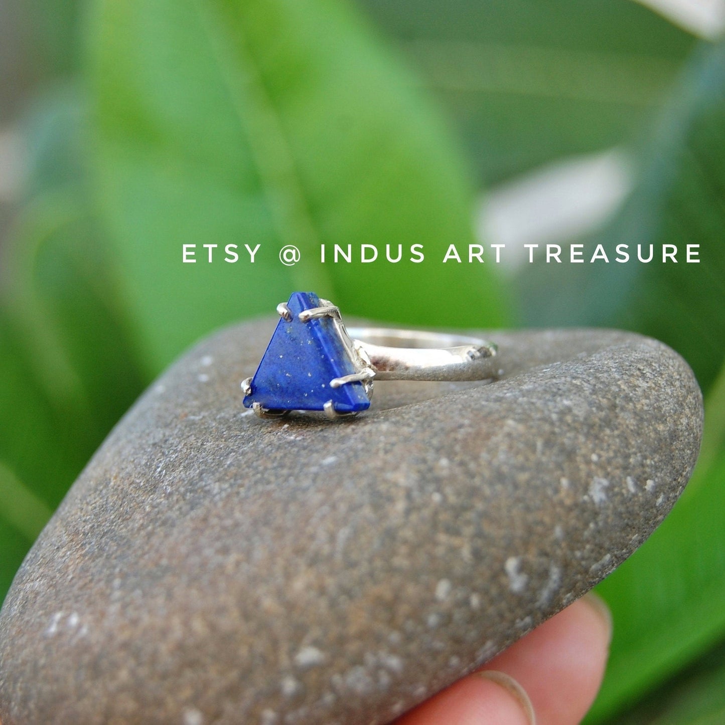 Pretty Lapis Lazuli Trillian Ring