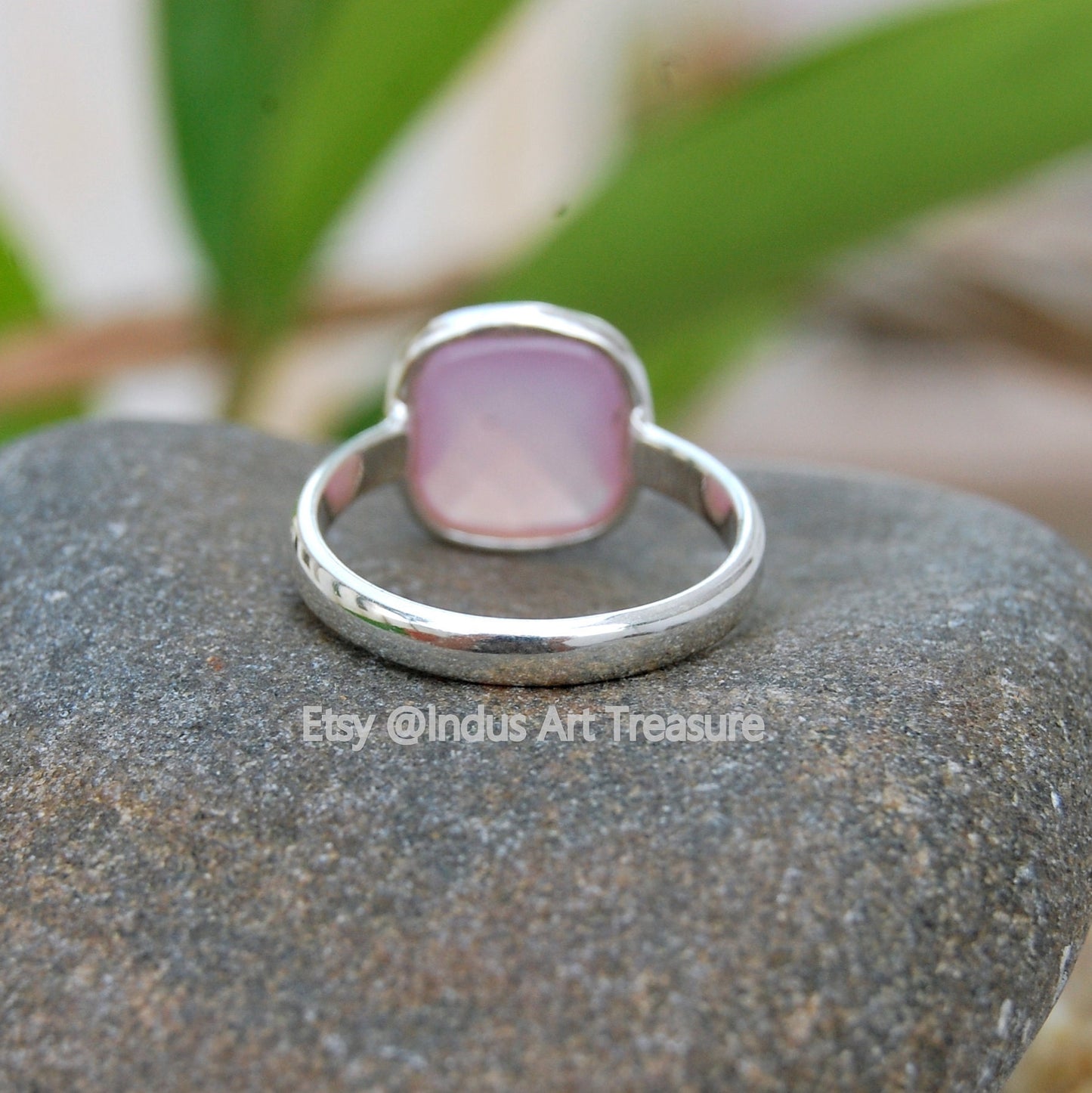 Rose Quartz Dainty Ring