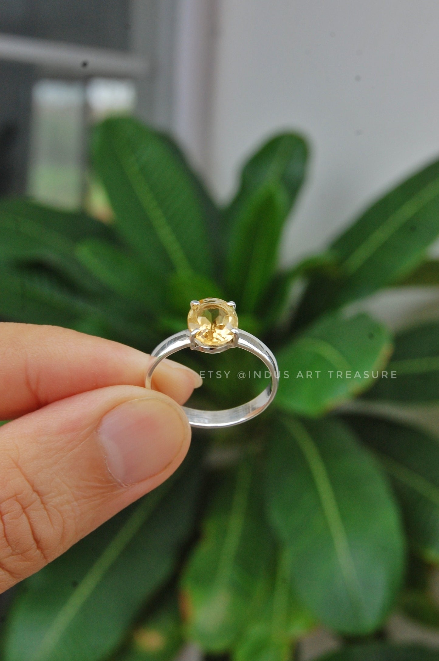 Citrine Prong Setting Ring