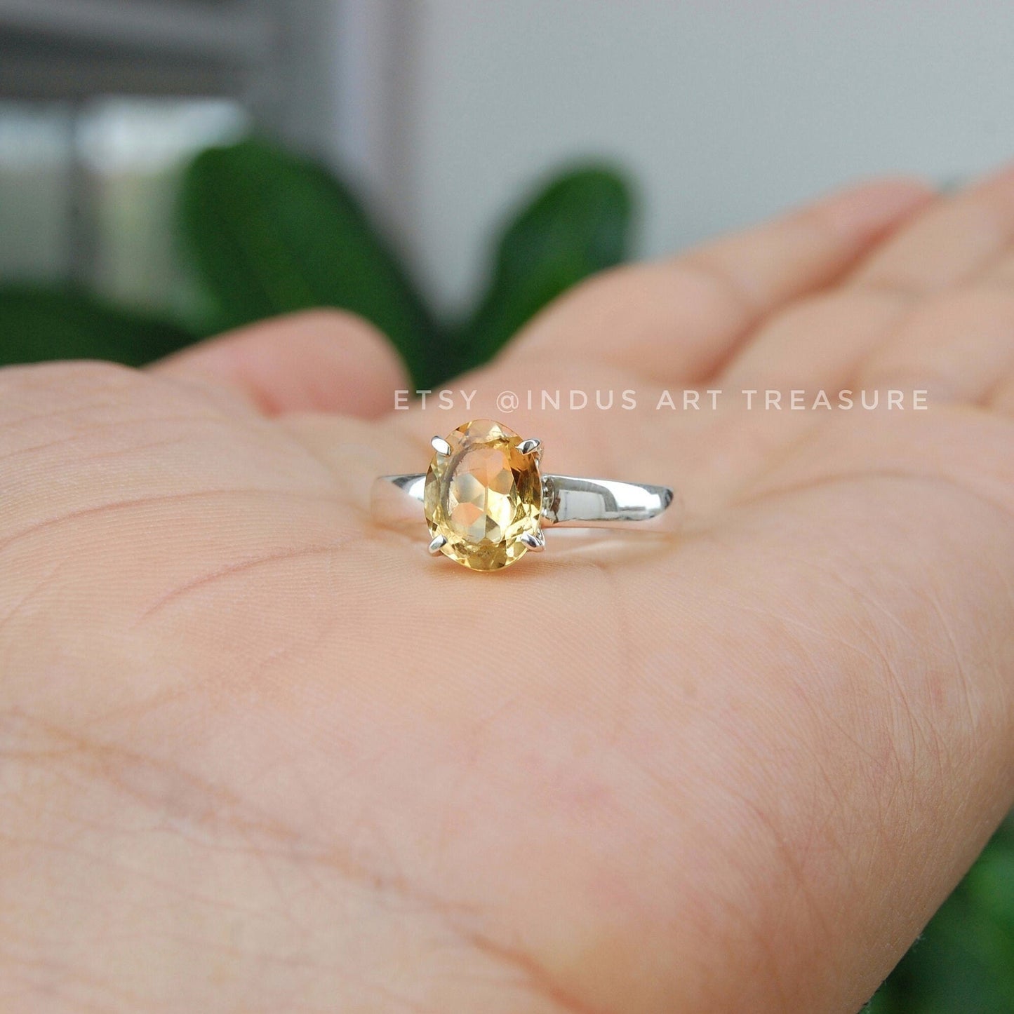 Citrine Prong Setting Ring