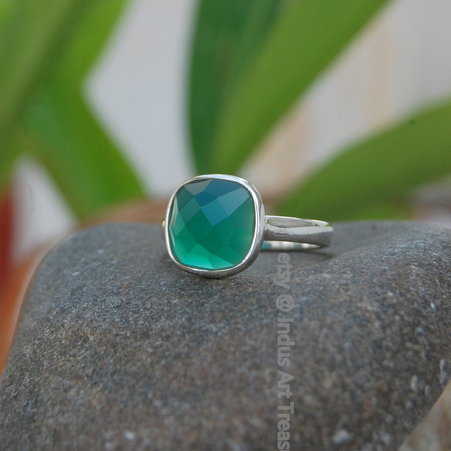 Green Onyx Ring