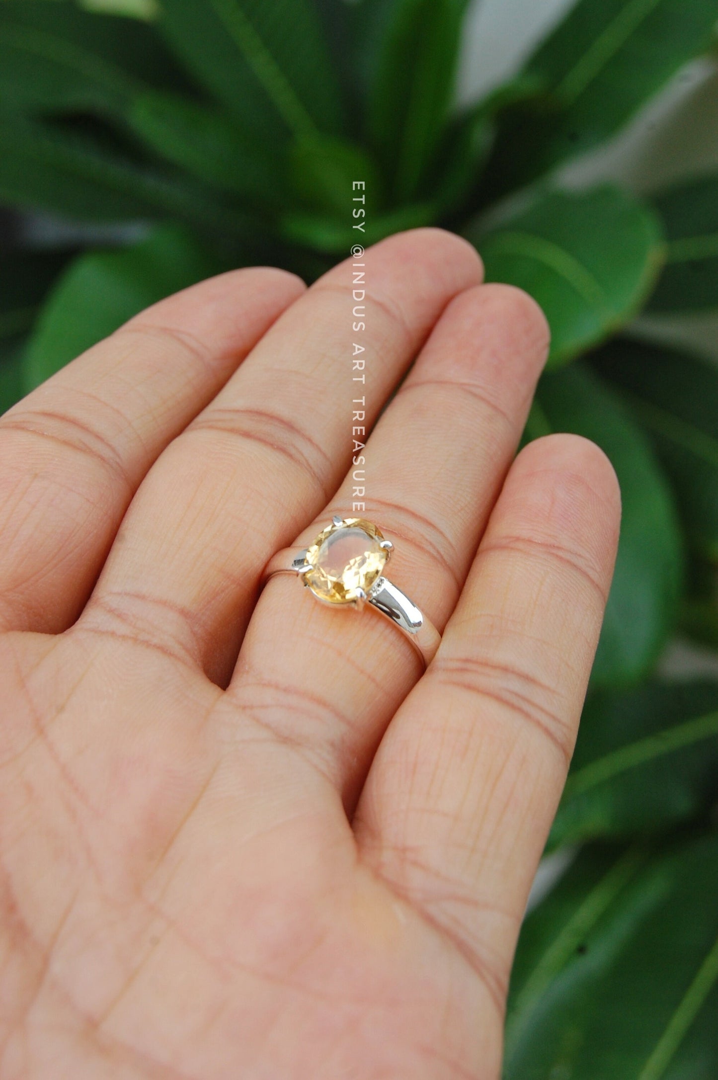 Citrine Prong Setting Ring