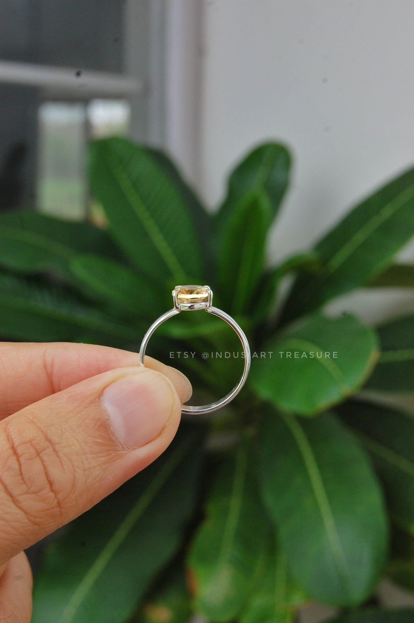 Citrine Prong Setting Ring