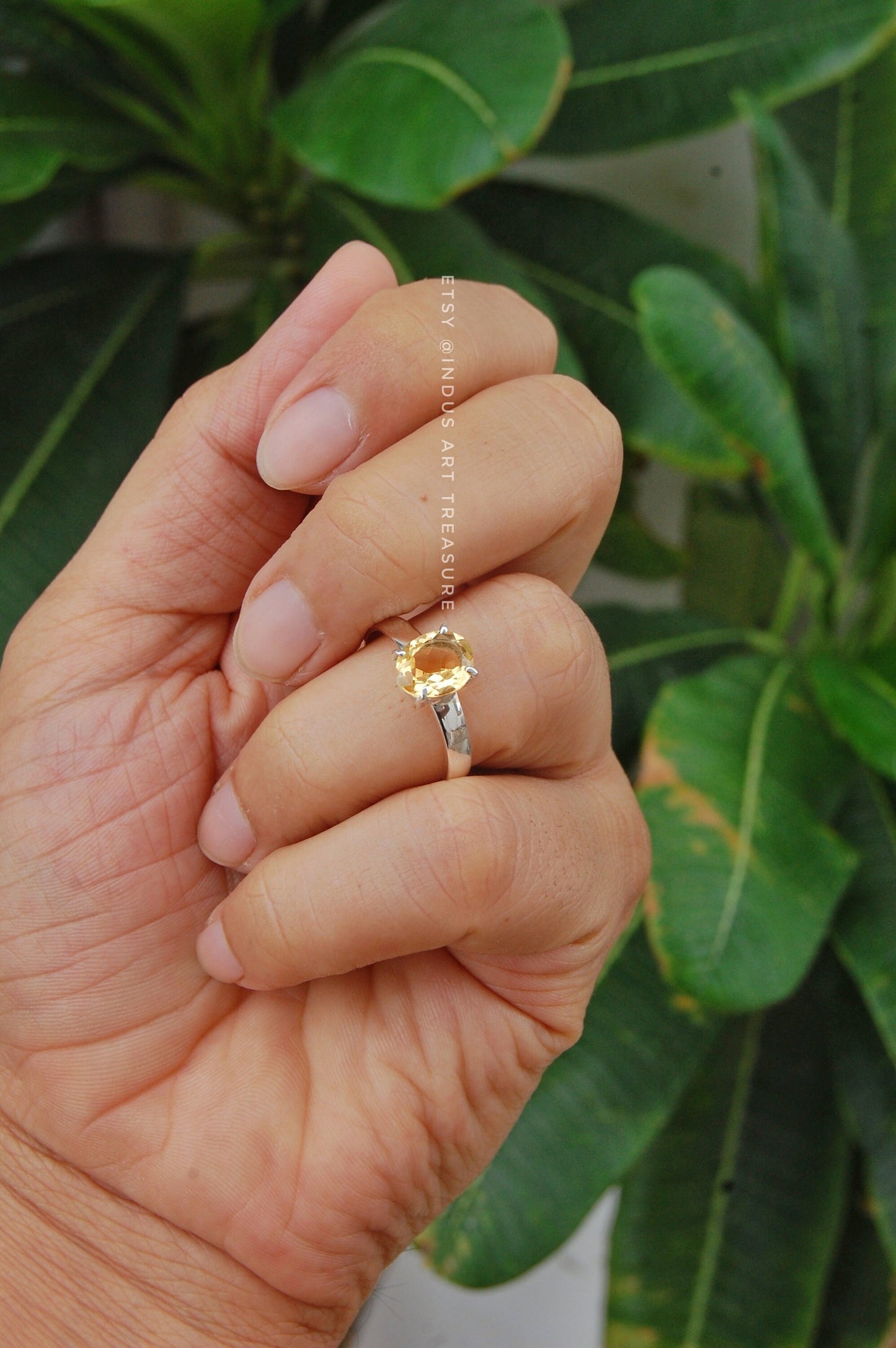 Citrine Prong Setting Ring