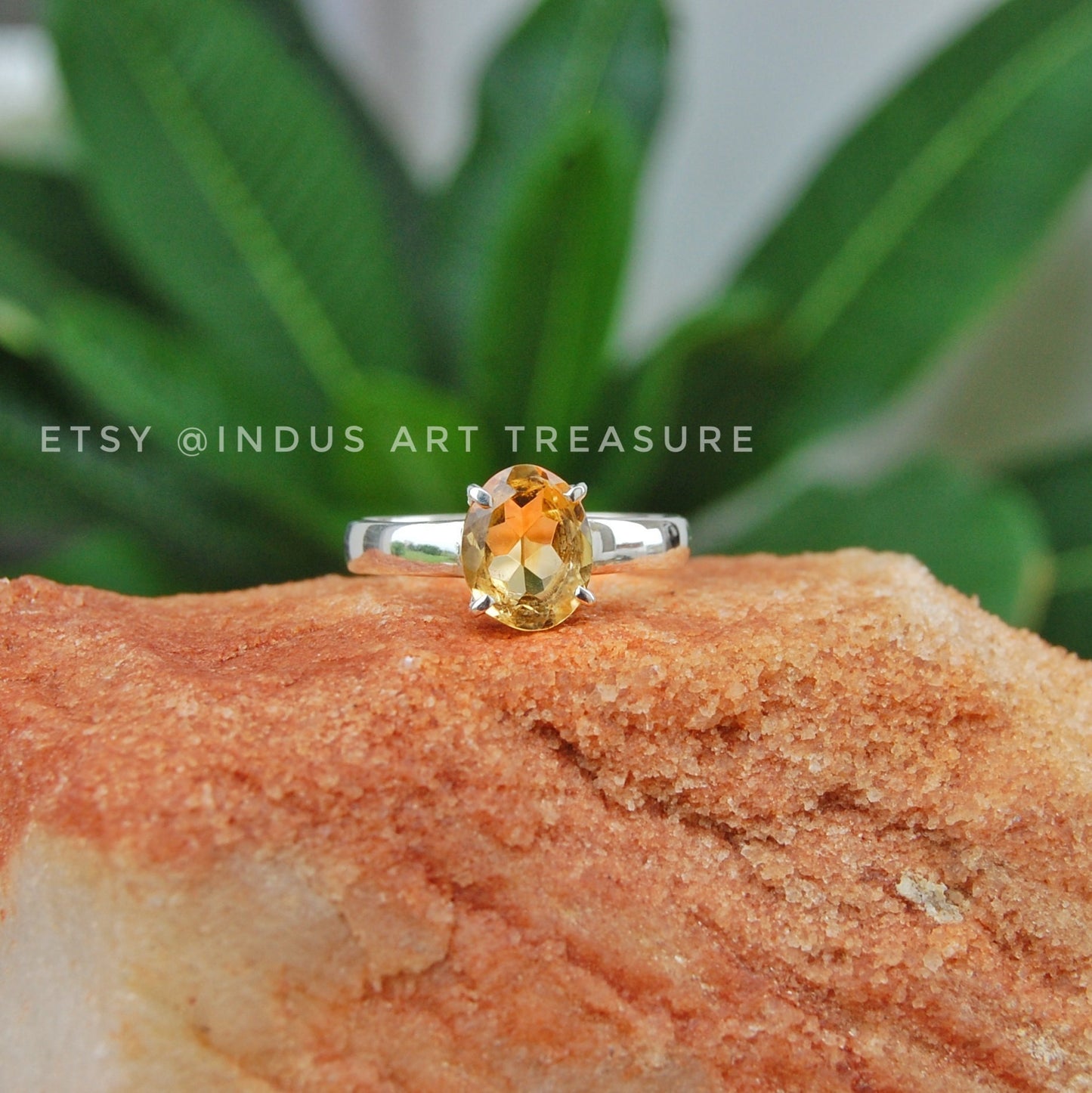 Citrine Prong Setting Ring