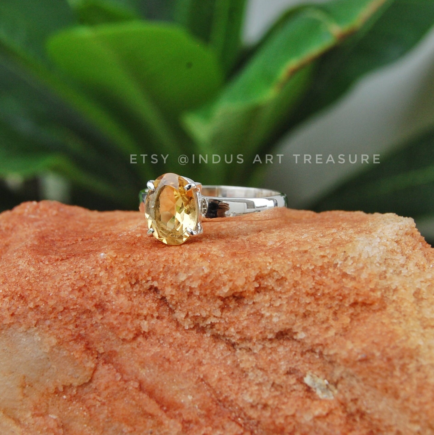 Citrine Prong Setting Ring