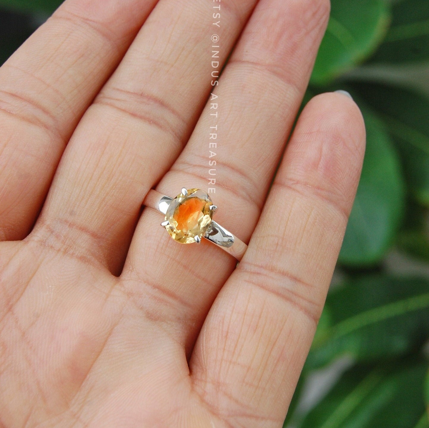 Citrine Prong Setting Ring