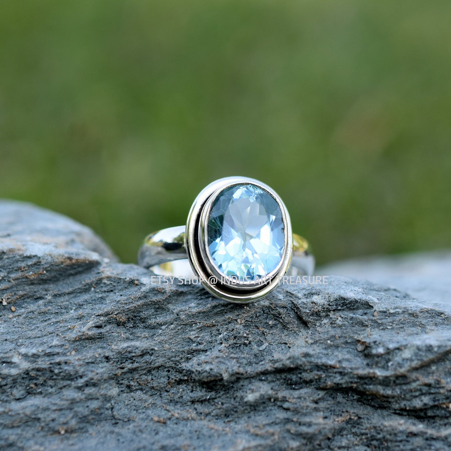 Blue Topaz Ring