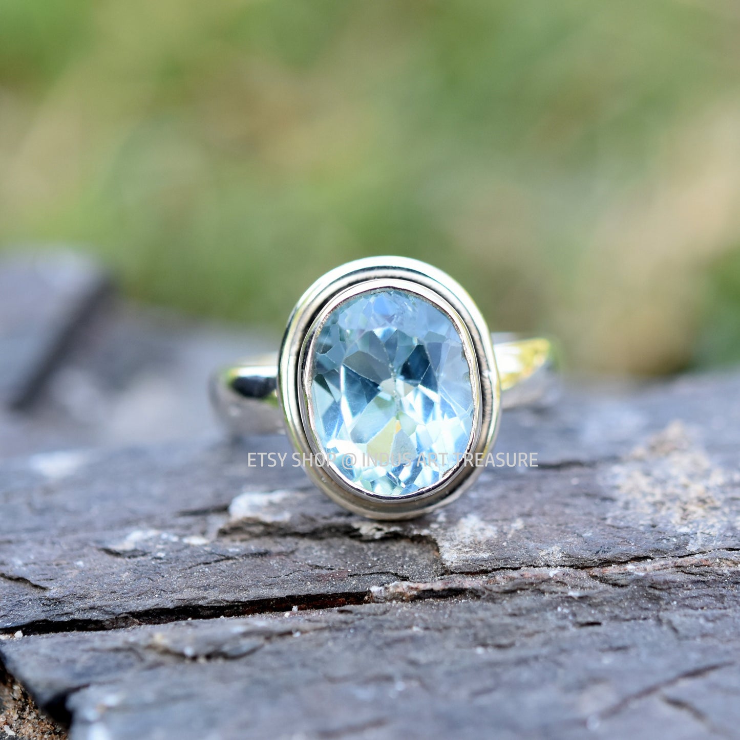 Blue Topaz Ring