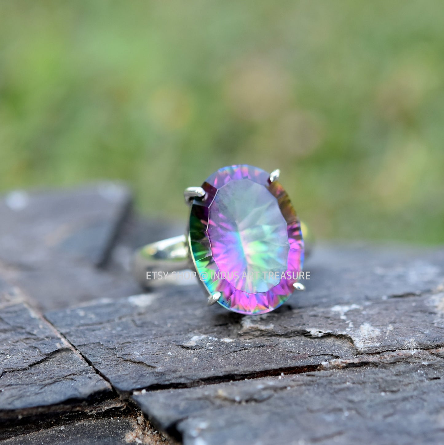 Mastic Topaz Prong Setting Ring
