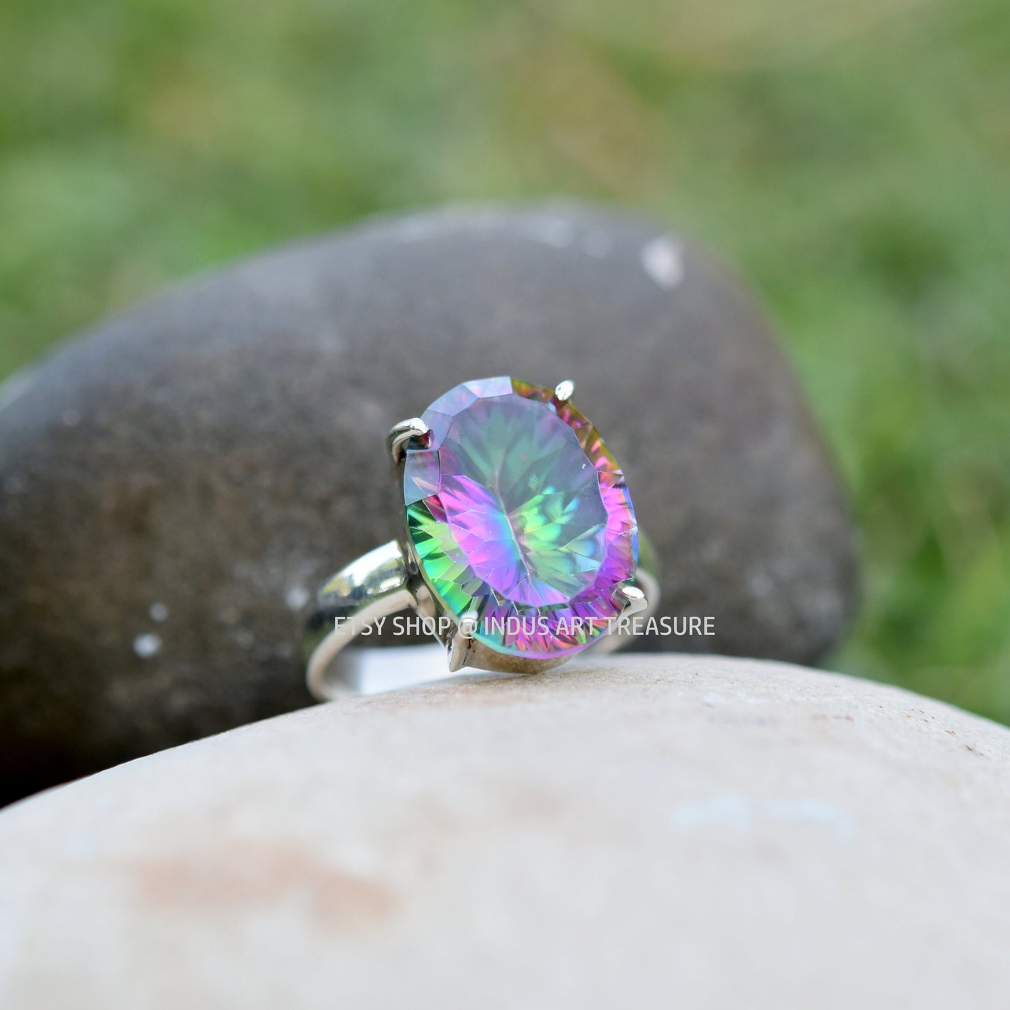 Mastic Topaz Prong Setting Ring