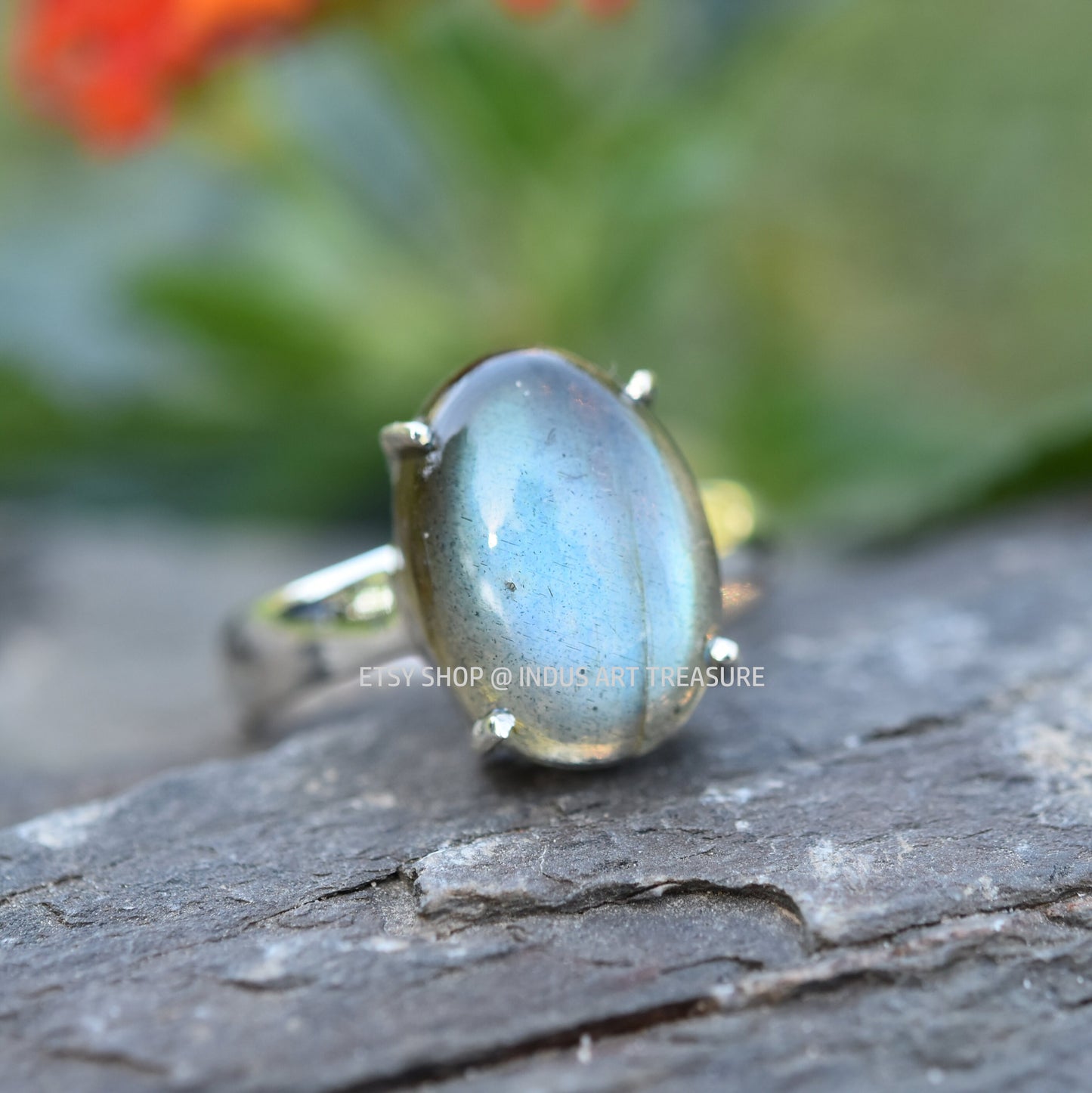 Blue Labradorite Ring