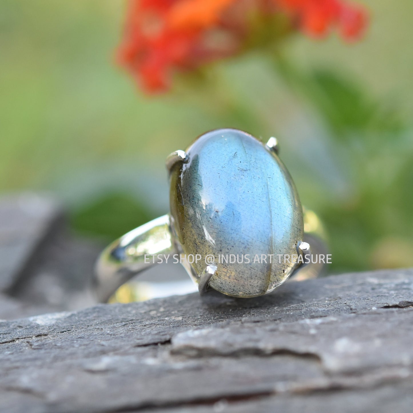 Blue Labradorite Ring