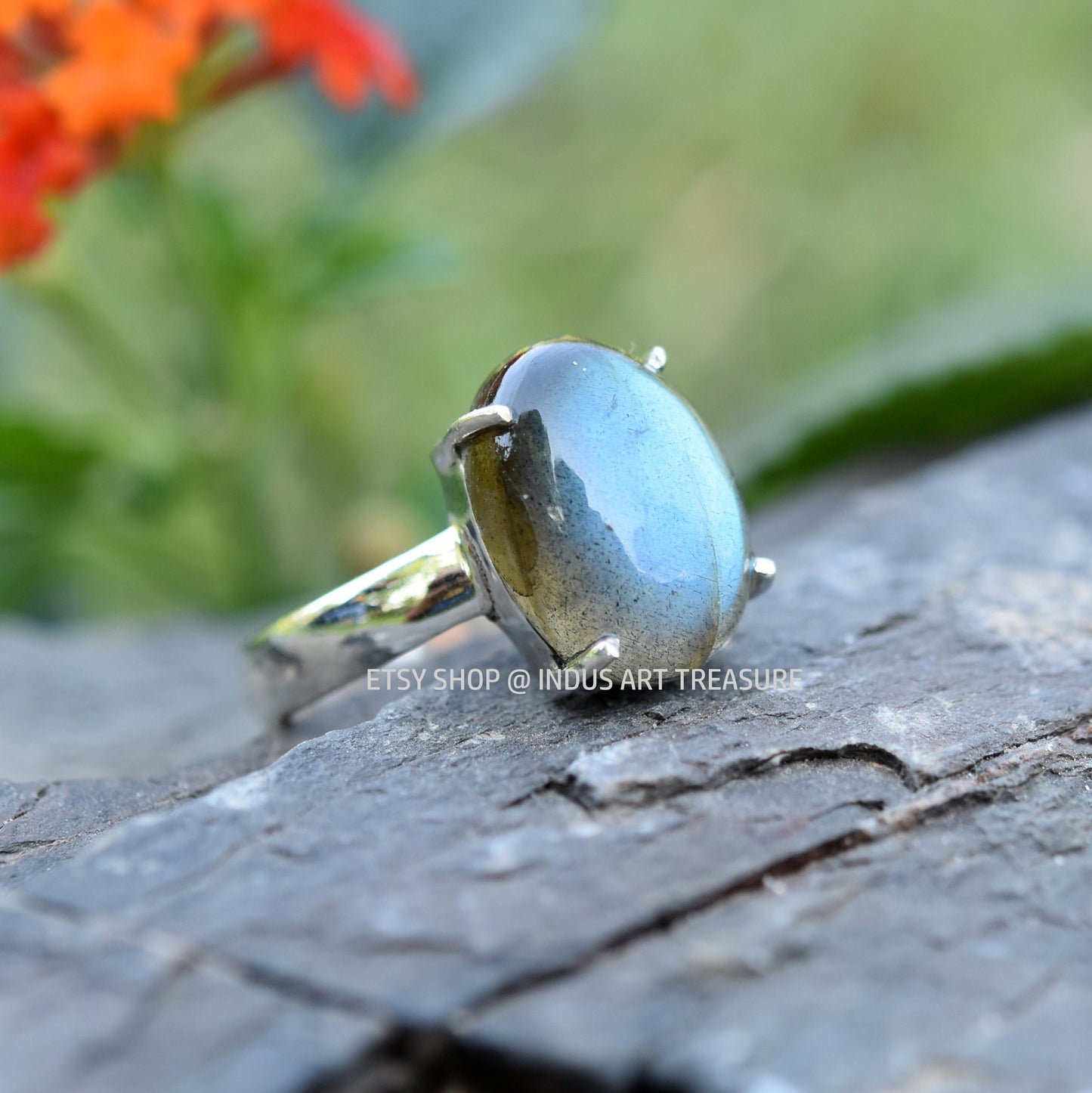 Blue Labradorite Ring