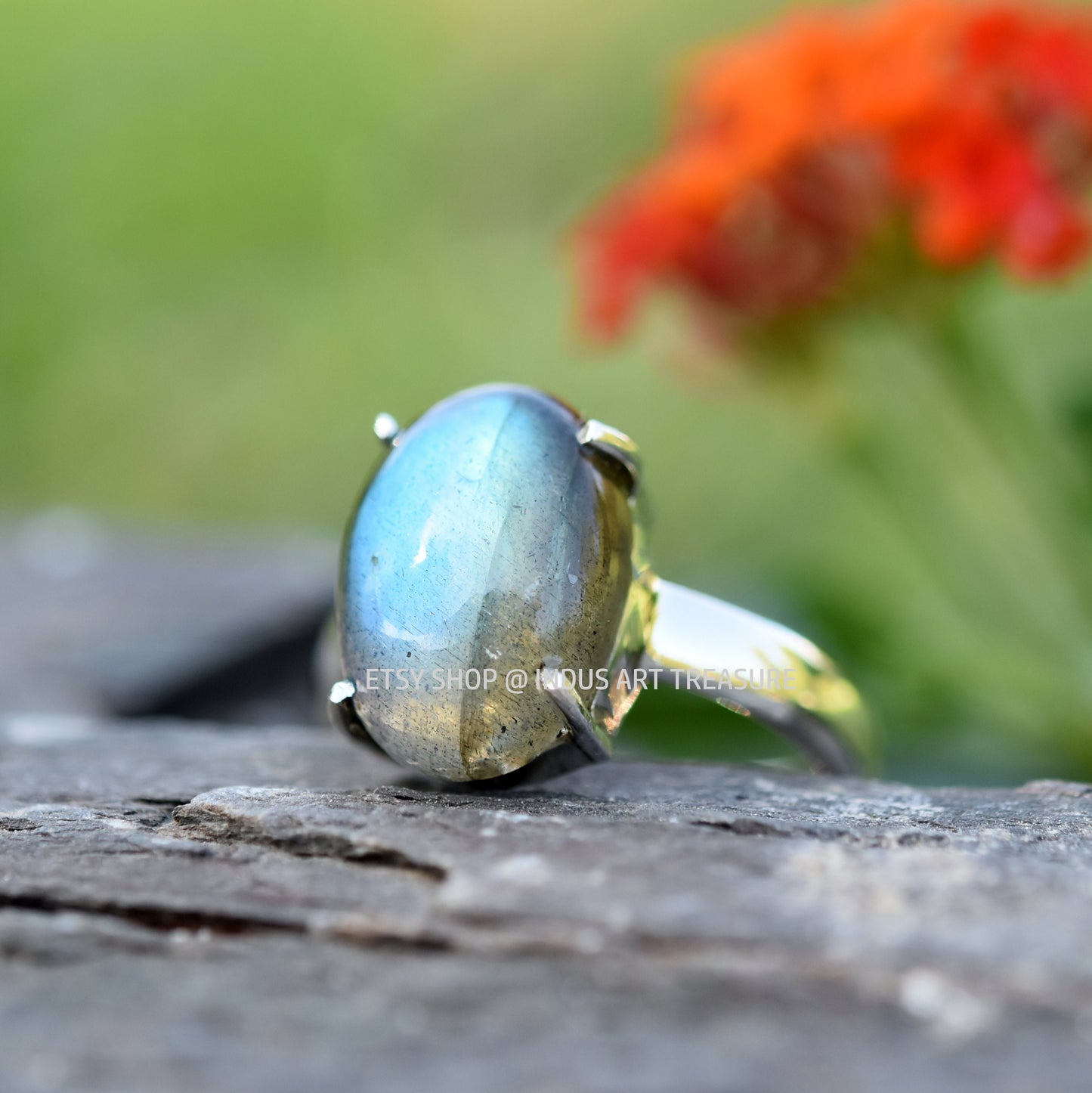 Blue Labradorite Ring