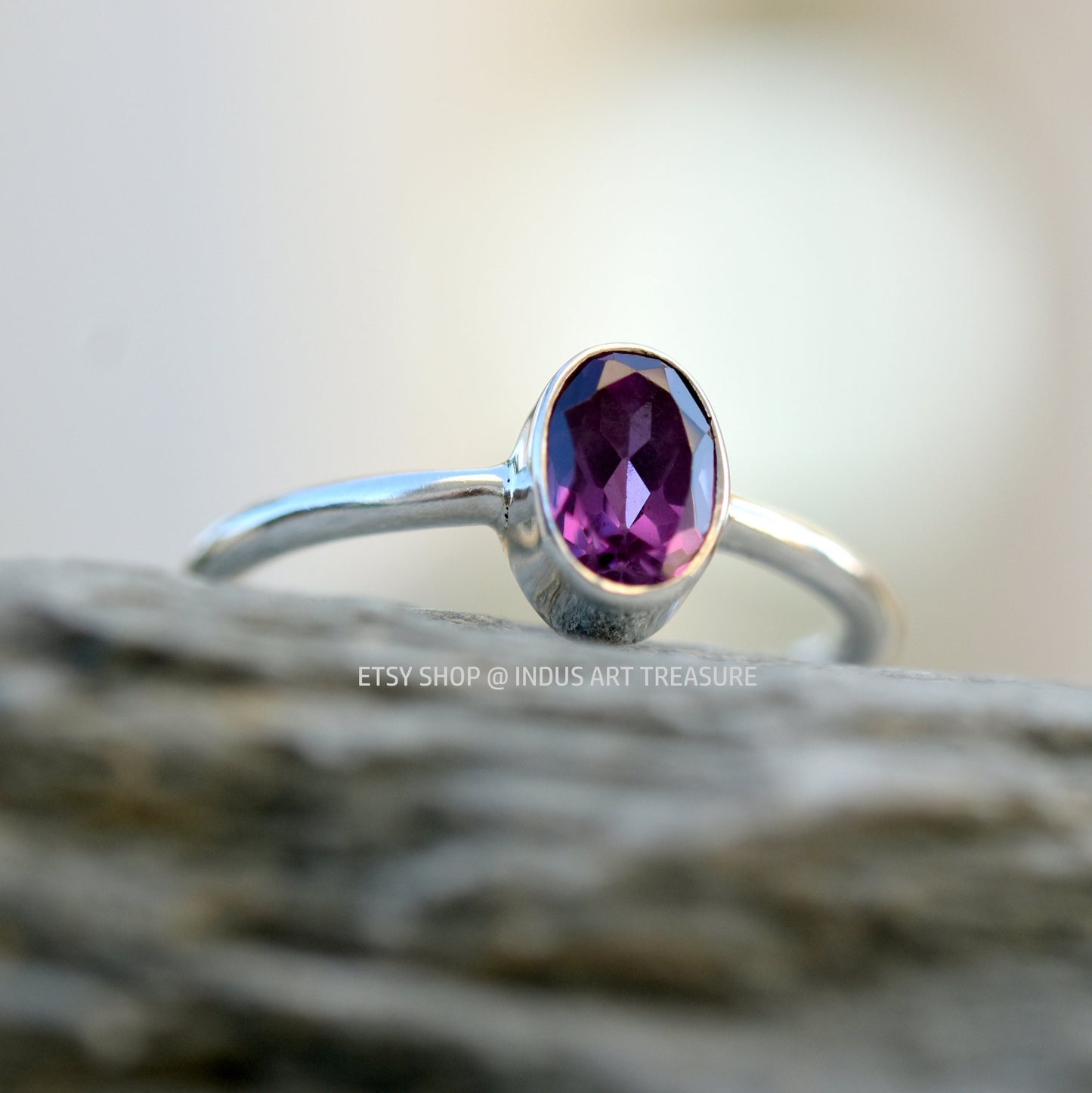 Amethyst Silver Ring