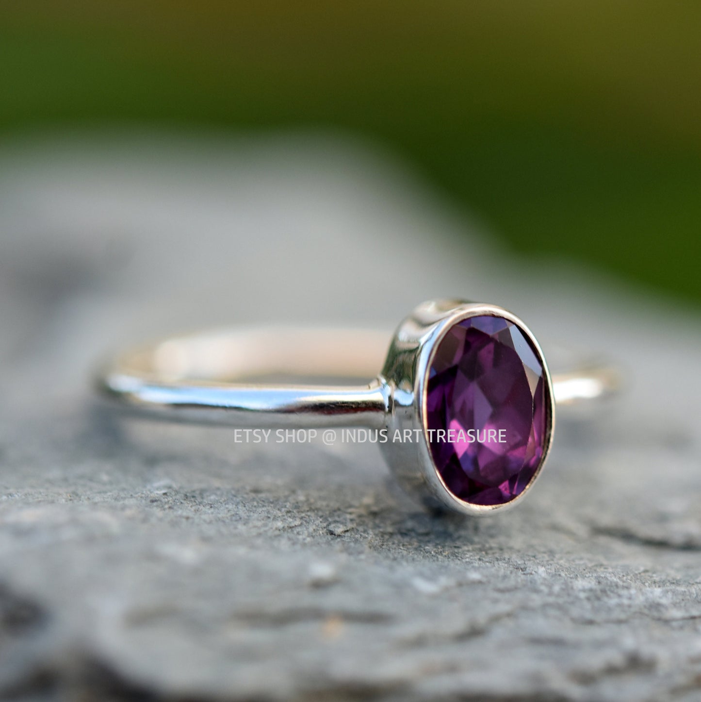 Amethyst Silver Ring