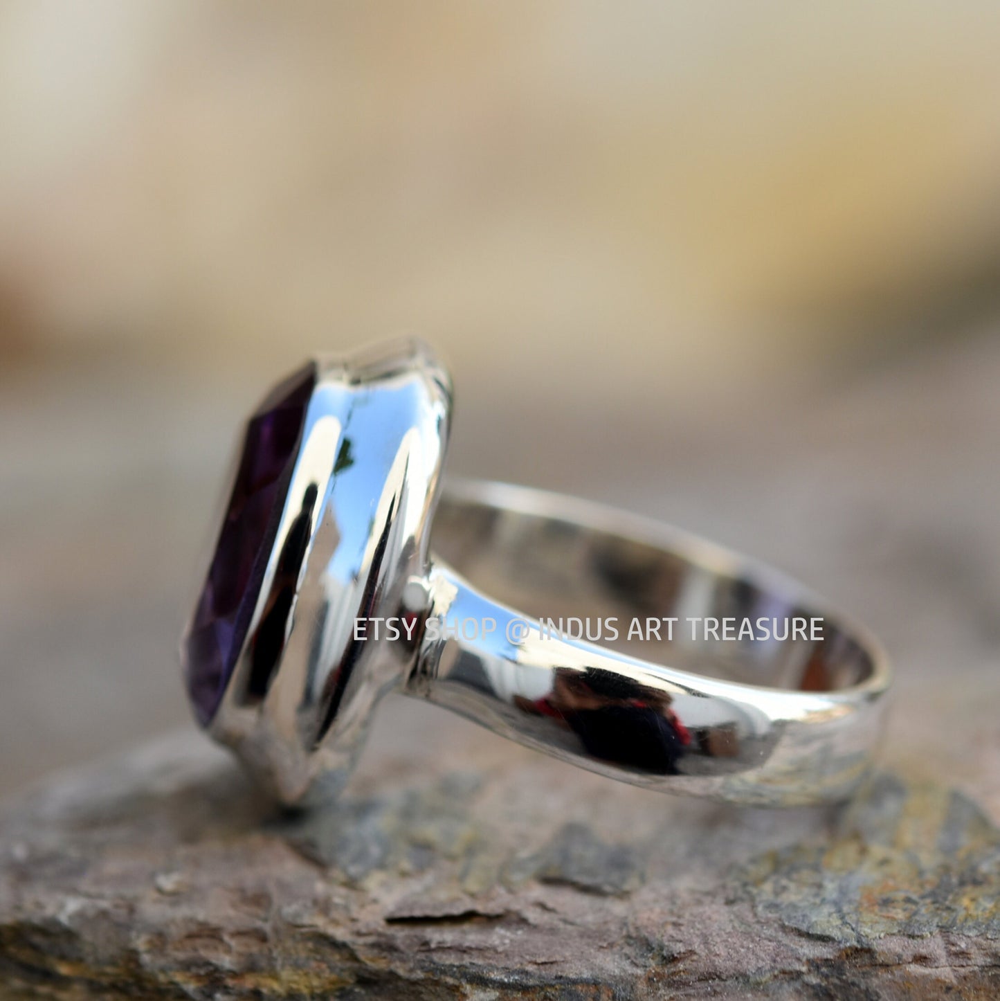 African Amethyst Ring