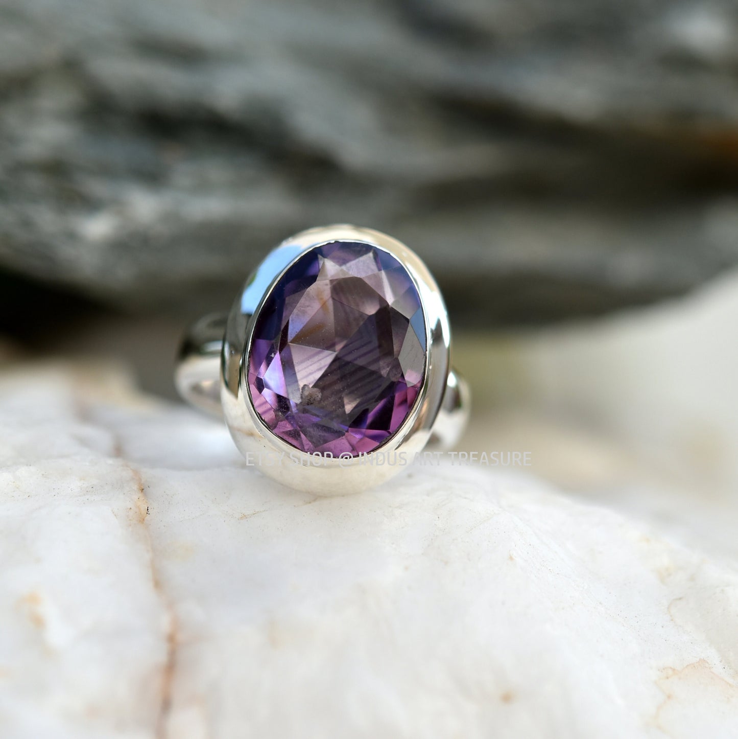 African Amethyst Ring
