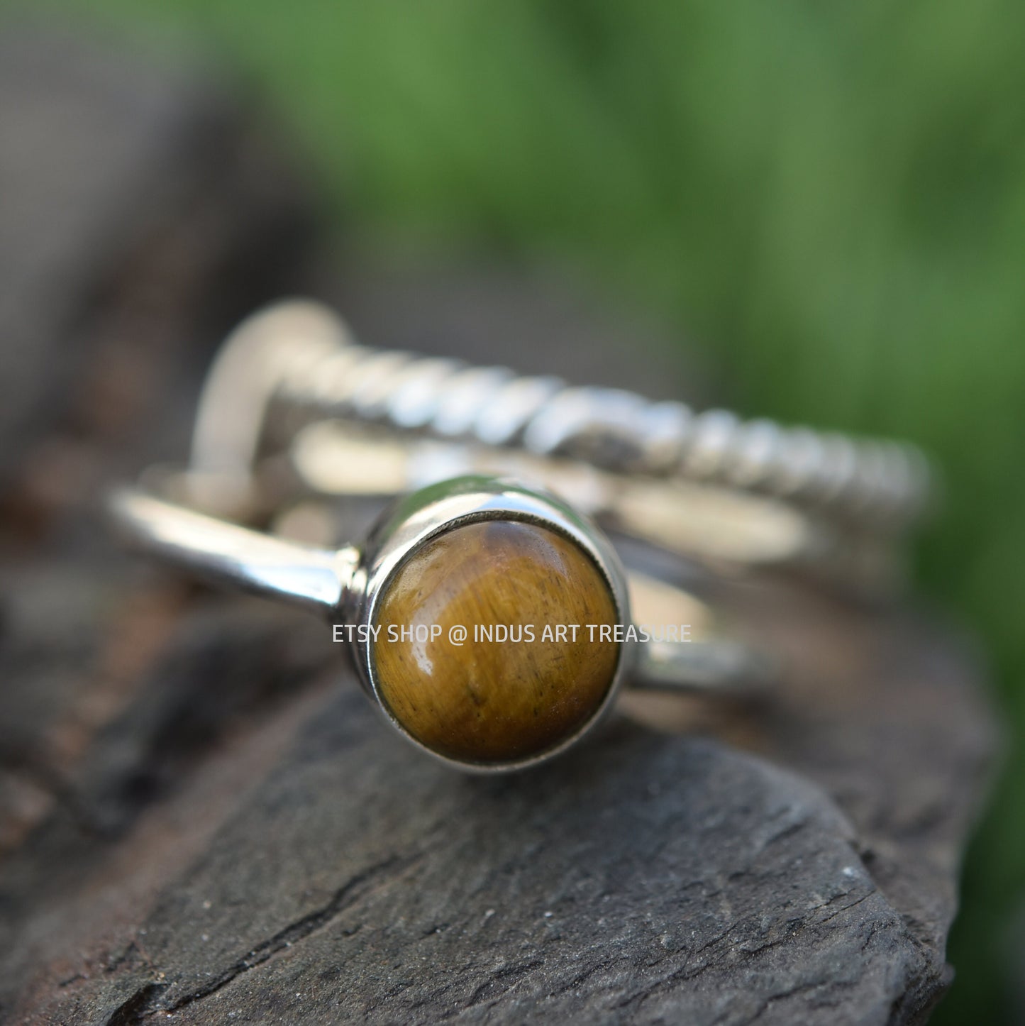 Tiger Eye Stacking Ring Set