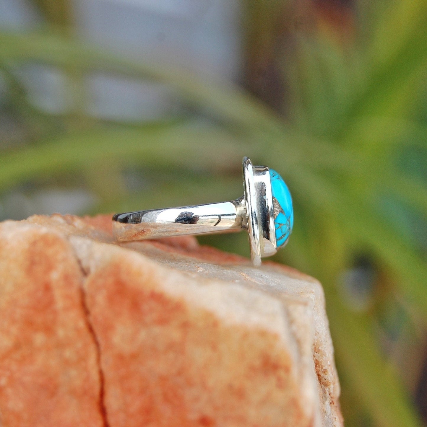 Copper Turquoise Ring