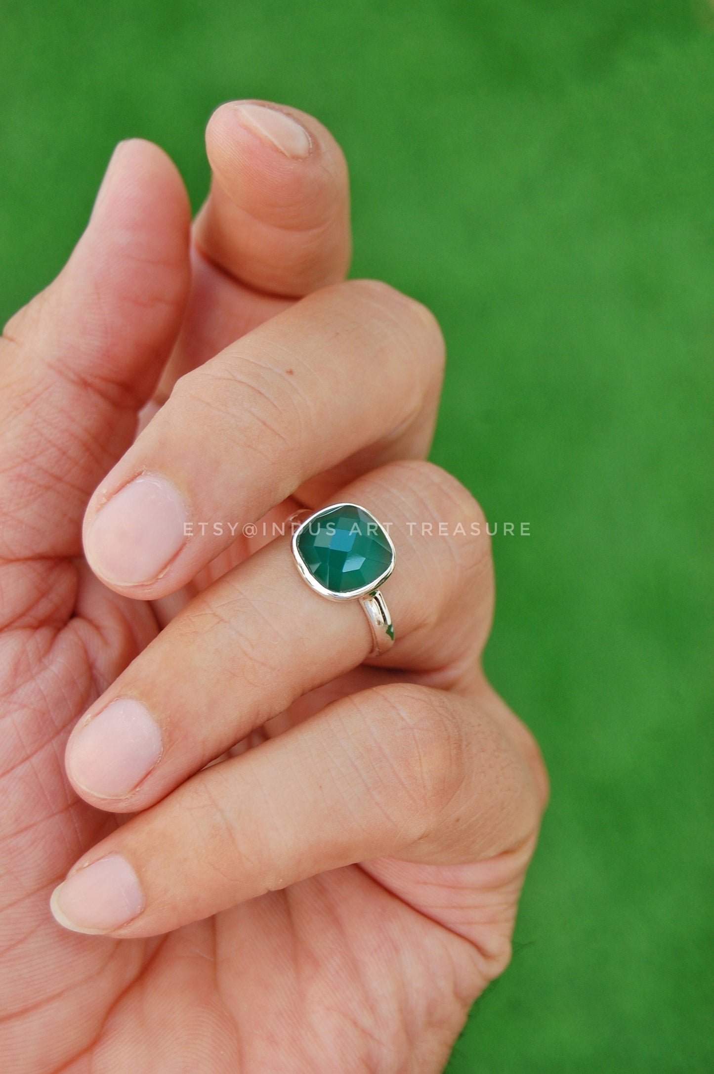 Green Onyx Ring
